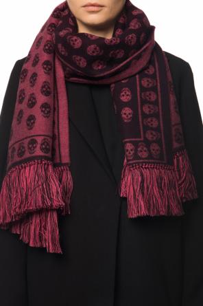 Patterned shawl with a skull motif, zdjęcie 2 Patterned shawl with a skull motif od Alexander McQueen